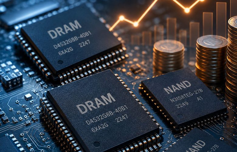 DRAM memory chips driving PC price rises in 2026